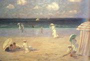 Clarence a gagnon Summer Breeze at Dinard (nn02) oil painting